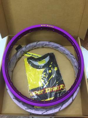 วงล้อ SUPER DRAG RIM รุ่นStreet 1.4ขอบ17 (2วง)ขอบเรียบ สีม้วง (SD1417PP)