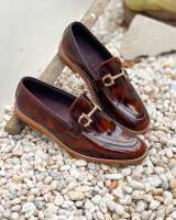 COSMOS SHOES รองเท้าหนังแบบสวม Loafers รุ่น Elite Como Snaffle