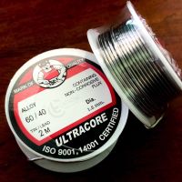 ตะกั่วบัดกรี ULTRACORE 60/40 ขนาด 1.2 มม ยาว 2 เมตร ตะกั่วขด อุลตร้าคอร์ ขี้ผึ้งบัดกรี