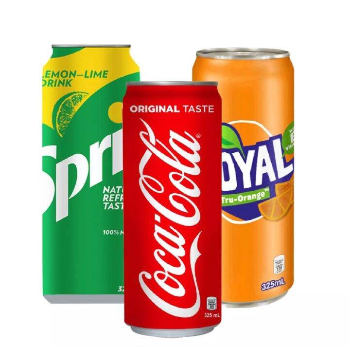 COCA COLA BUNDLE OF 3 DELICIOUS SODA COKE ROYAL SPRITE 320ML