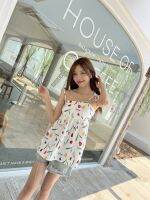 Mini dress ลายทิวลิบ