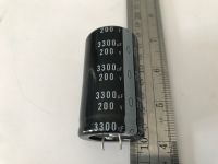 คาปาซิเตอร์ capacitor 3300uF/200V  ขนาด 35x60 mm