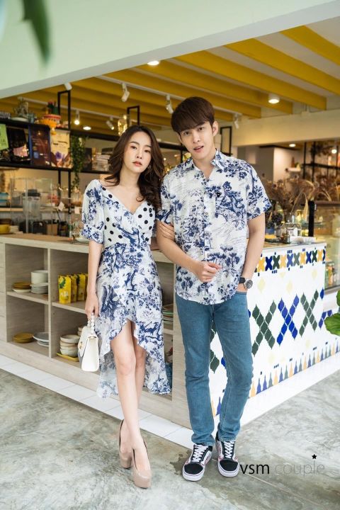 vsm-couple-2045-ชุดคู่รัก-ต้อนรับ-summer-ชุดคู่-ชุดคู่ไปงาน-ชุดคู่ออกงาน-ชุดถ่ายพรีเวดดิ้ง-ชุดไปงาน-ชุดออกงาน