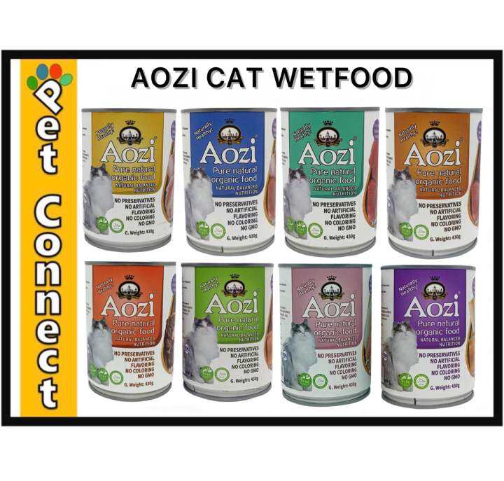Aozi Cat CAN 430g Organic Catfood All Lufe Stages Wet for Adult and Kitten Lazada PH