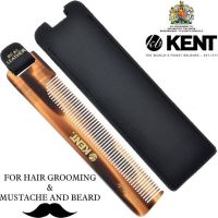 หวี KENT NU 22 CASE: HANDMADE 112MM COMB WITH LEATHER TAB AND CASE FINE HAIR