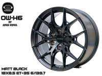 ล้อแม็ก ขอบ18 OASIS OW-H6 18x8.5 ET+35 6H139.7 สีMATT BLACK?ราคาต่อ1วง (ขายเป็นชุด4วง)✅ แถมจุ๊บเหล็ก? มีรับประกันนาน 365 วัน✅❤️