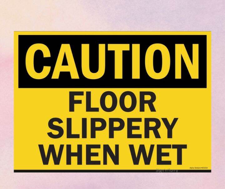 Caution Floor Slippery When Wet Signage Lazada Ph