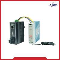 UT-0216MI-SM20 10/100 MINI-INDUSTRIAL CONVERTER, SC (SM) w/DC Power Supply 20 km