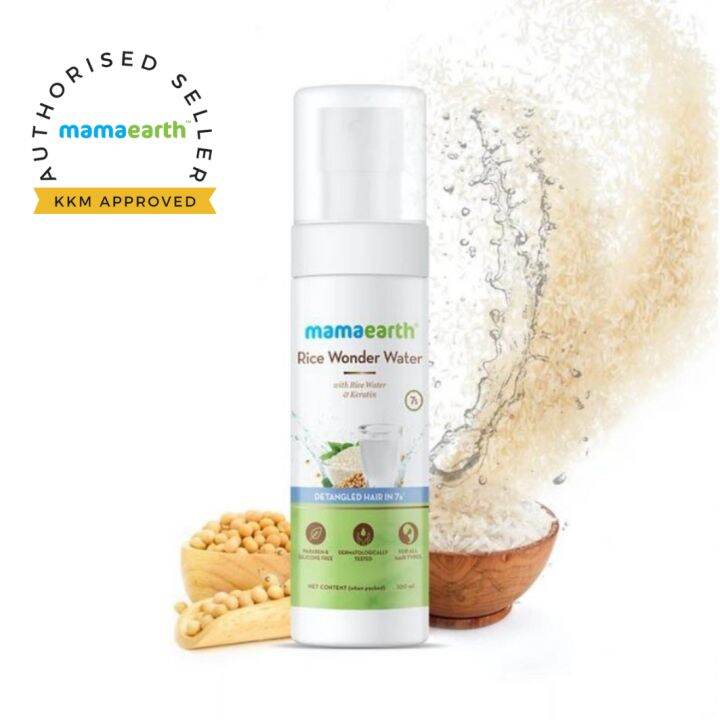 Mamaearth Rice Wonder Water With Rice Water & Keratin For Detangled