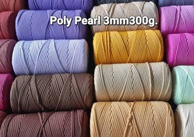 Poly Pearl 3mm.300g.รหัสสี31-59 ถักกระเป๋า