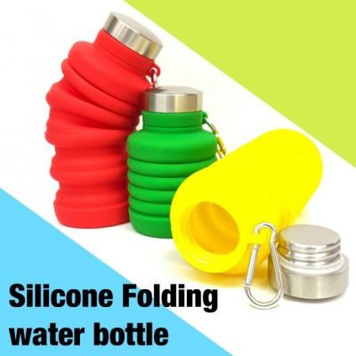 Silicone Folding water bottle ขวดน้ำซิลิโคนยืดหดได้