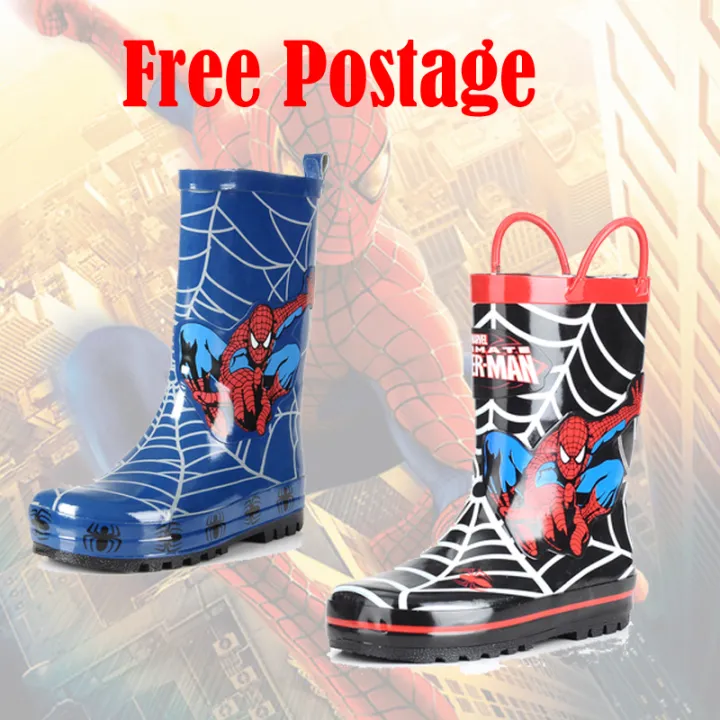 Cartoon Spider-Man Portable Kids Child Baby Rain Boots Shoes | Lazada PH