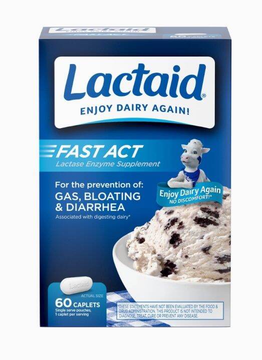 Lactaid Fast Act Enzyme Supplement 60 Caplets | Lazada PH