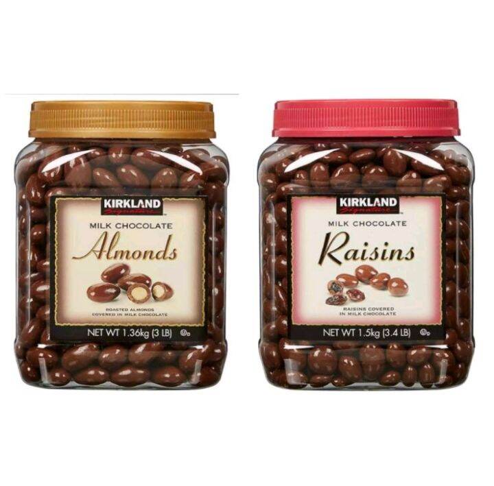Kirkland Signature Milk Chocolate Almonds / Raisins 1.36kg / Almond in