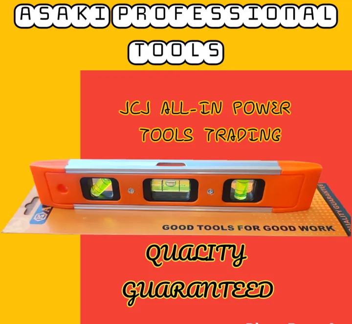 MINI LEVEL BAR 32CM ASAKI JAPAN PROFESSIONAL TOOLS/ SMALL LEVEL BAR 32CM / HEAVY DUTY