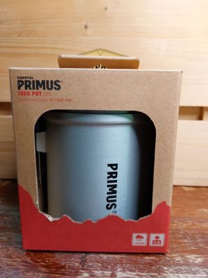 PRIMUS Essential TREK POT 1.0L -Sturdy Packable Pot And Pan (Pan = Non-stick ceramic coating) ชุดหม้อพร้อมกระทะ ขนาด 1ลิตร