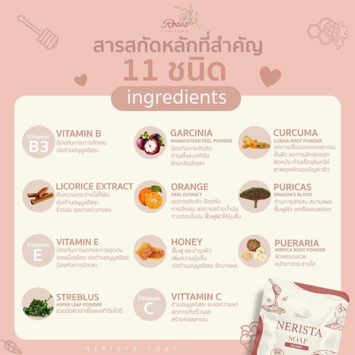 สบู่เนริสต้า-ลดสิวทุกชนิด-หน้าติดสาร-หน้าใส-ฝ้า-กระ-จุดด่างดำ-แพกเกจใหม่