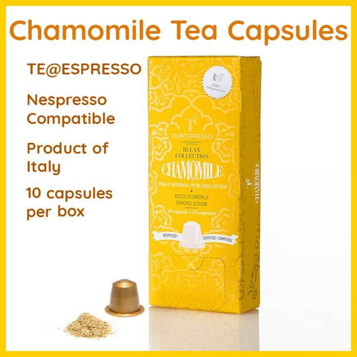 [Italy] Chamomile Tea Capsules Nespresso Compatible 10 capsules per box