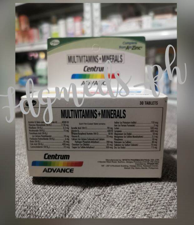 Centrum Advance 30 Tablet Multivitamins plus Mineral Lazada PH