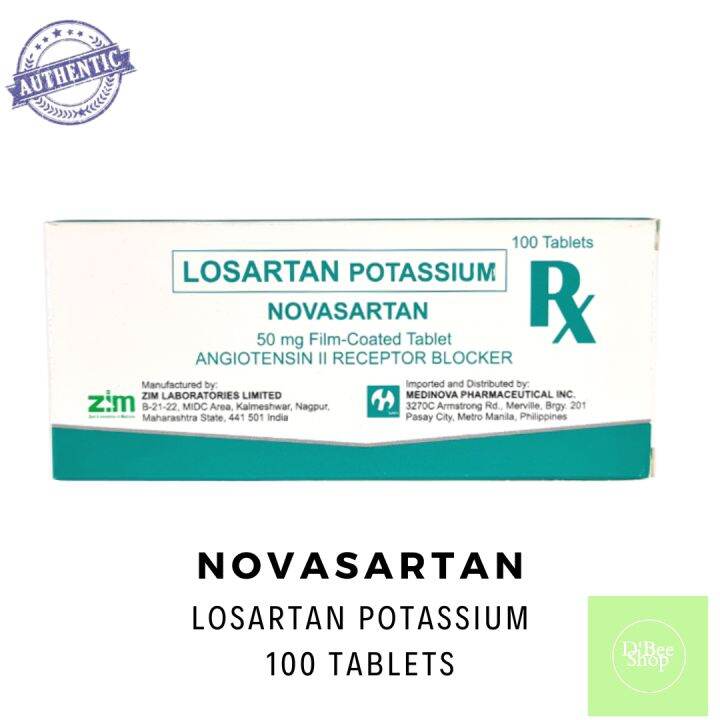 (NOVASARTAN) 50mg Film-Coated Tablet 100's | Lazada PH