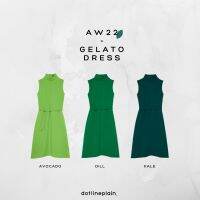 DOTLINEPLAIN / GELATO DRESS 3 SHADES OF GREEN