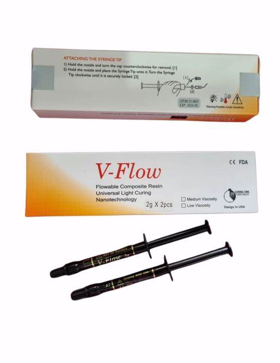 VFLOW FLOWABLE COMPOSITE RESIN A2 2tubes Lazada PH