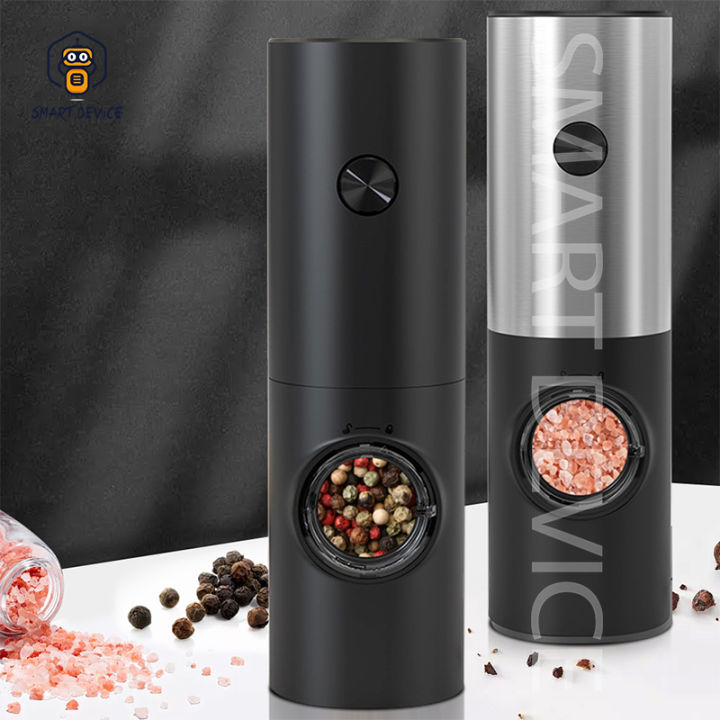 Electric Pepper Grinder Spice Grinders Electric Automatic Pepper Mills Salt  Mill Adjustable Coarseness Kitchen Accessories