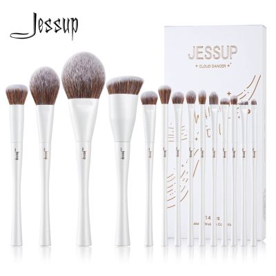 Jessup 14pcs Makeup Brushes Collection (Cloud Dancer) T343/เซ็ตแปรง 14 ชิ้น