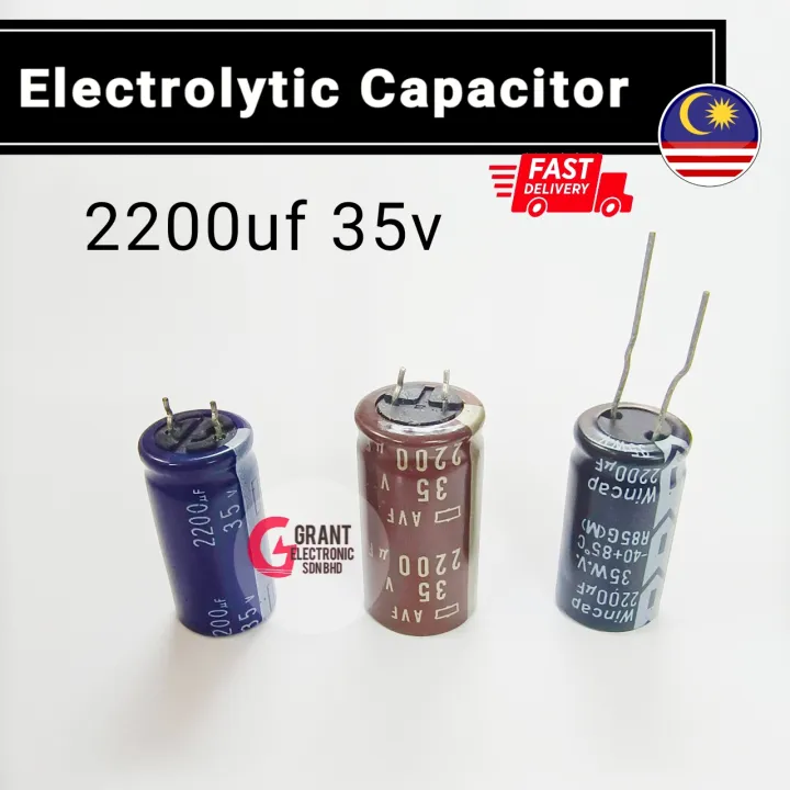 Electrolytic Capacitor 2200uf 35v Ecap Condenser Japan Lazada