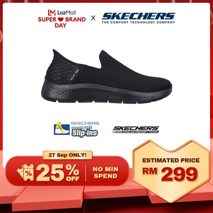 Skechers Men Slip-Ins GOwalk Flex No Hands Shoes - 216491-BBK Air ...