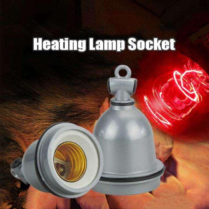 Reptile Pet Heating Lamp Socket Holder E27 Dome Ceramics Bulb Holder