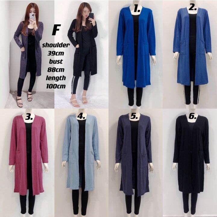 Cardigan labuh sale