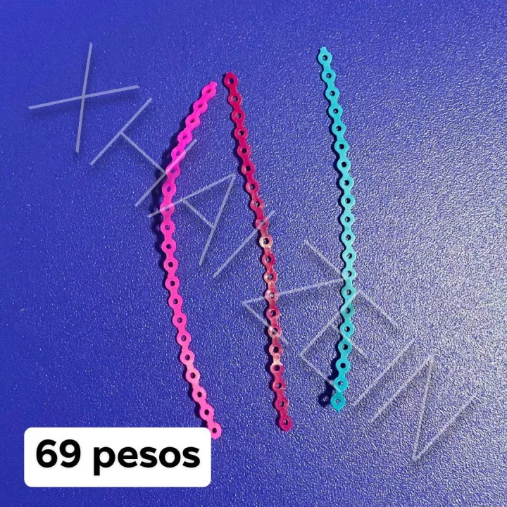 3 pcs power chain rubber assorted 20holes each Lazada PH