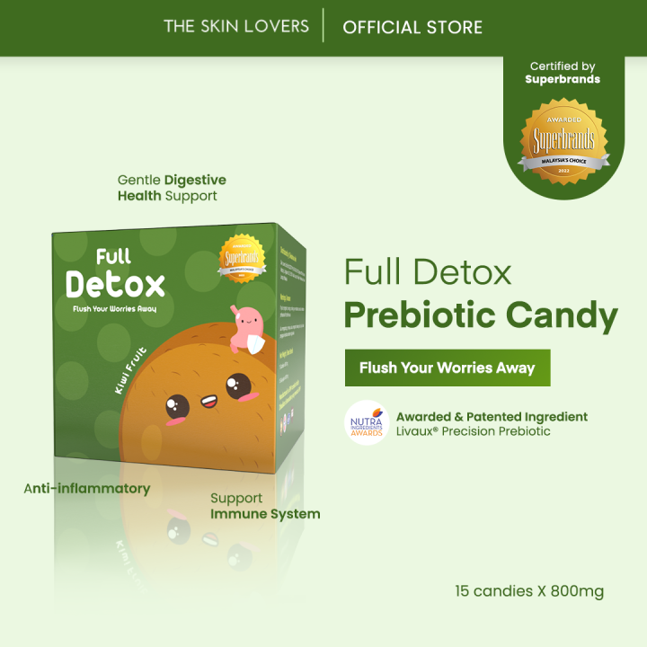 The Skin Lovers FullDetox Gut Candy 1 Box 15 Sachets (Mix& Match