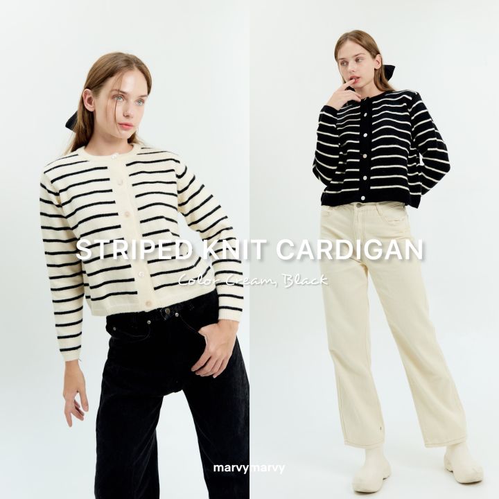 striped-knit-cardigan