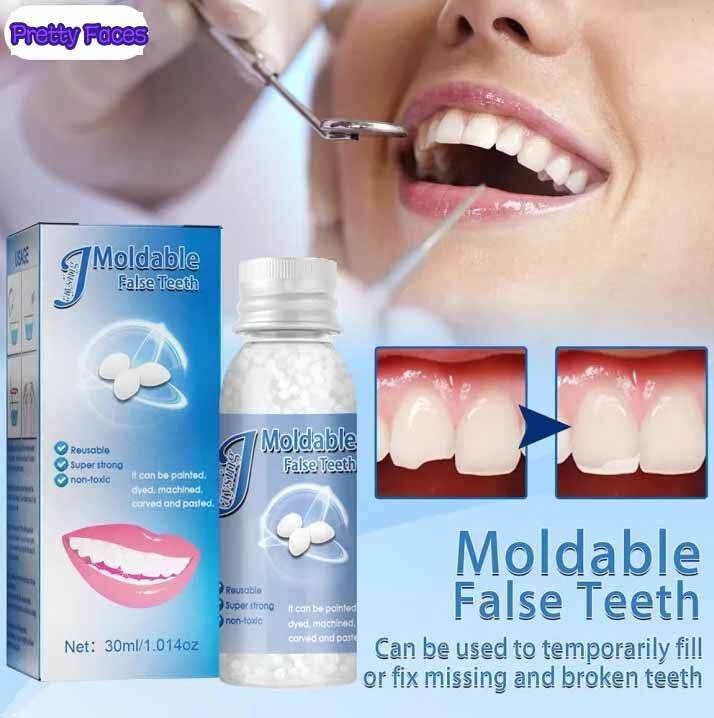 30g Dentures Moldable Temporary Tooth Repair Kit Teeth Gaps FalseTeeth
