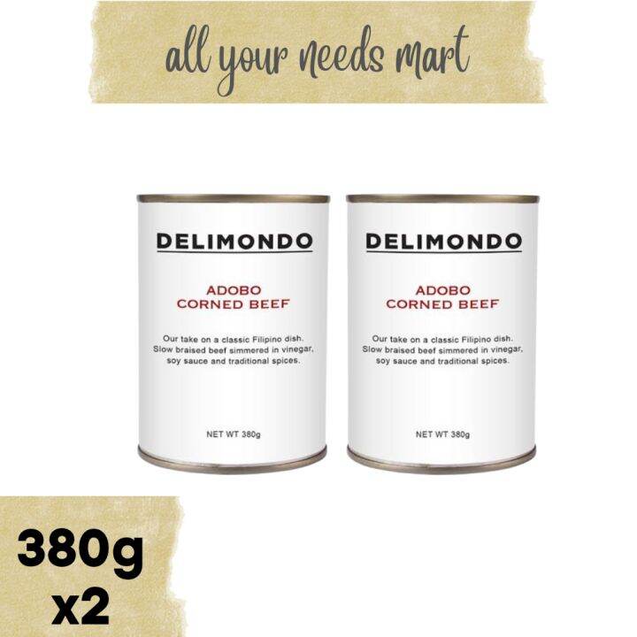 DELIMONDO • Adobo Corned Beef • 380g x2 Lazada PH