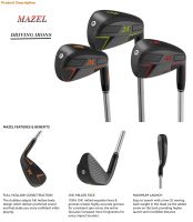 ไม้กอล์ฟ เหล็กดำตีไกล MAZEL DI-22 Black iron Driving range Golf Iron for professional, Right Handed