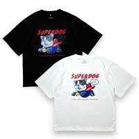 เสื้อยืดOVERSIZE T-SHIRT (SUPERDOG) ผ้าCotton100% เกรดพรีเมี่ยม