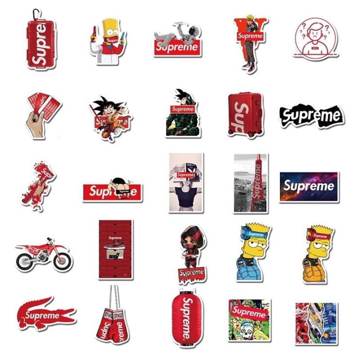 sticker-สติ๊กเกอร์-supreme-h-109-ซูพรีม-100ชิ้น-หมี-นารูโตะ-ซิมสัน-ดราก้อนบอล-เดอะซิมป์สันส์-star-wars-nasa-นารูโตะ-วันพีช-ลูฟี่-นาซ่า-ซูพีม-ซุปเปอร์แมน