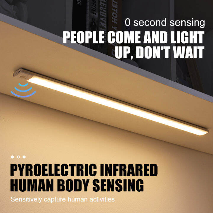 3 Color Motion Sensor LED Closet Lights Under Light Battery Operated Lighting