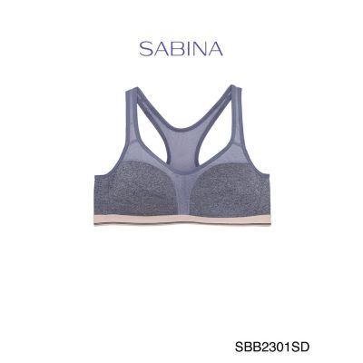 Sabina เสื้อชั้นใน บราสปอร์ตออกกำลังกาย รุ่น SBN SPORT รหัส SBB2301 สีเทาเข้ม