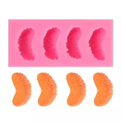 พิมพ์ซิลิโคนรูปกลีบส้ม 4หลุม