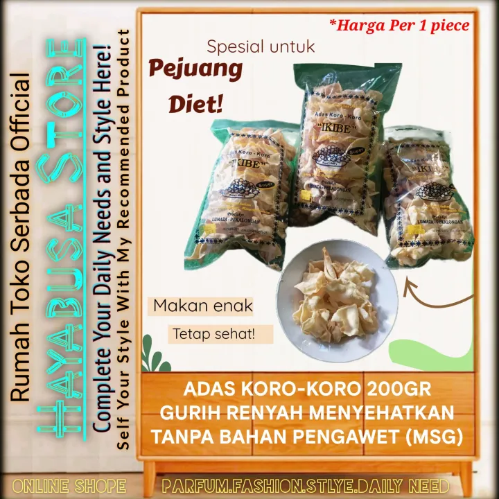 Keripik Adas Koro Koro 200gr Gurih dan Renyah Oleh Oleh Khas Kota