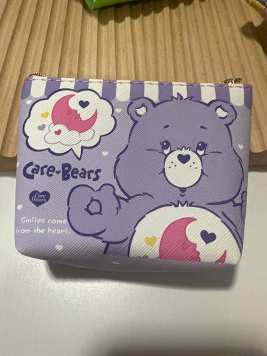 กระเป๋าสตางค์-กระเป๋าใส่เหรียญ-กระเป๋าใส่บัตร-carebears-จุได้เยอะมาก