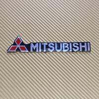 โลโก้* MITSUBIHI ขนาด 3x15.7 cm งานเคลือบเงา ราคาต่อชิ้น