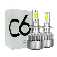 หลอดไฟหน้า H4x2pcs LED สีขาว 6000K 8000LM