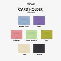 **New in** WOVE - Card Holder กระเป๋าใส่บัตร สีพาสเทล หนังเรียบ PU