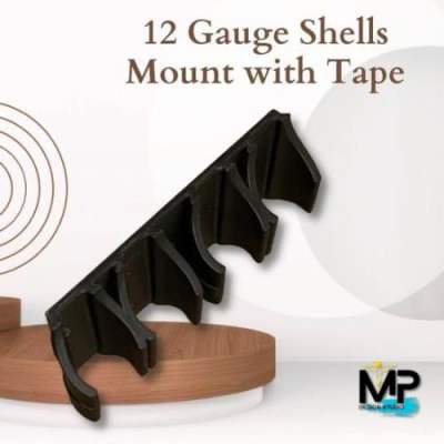 แผ่นติดตั้งลูกขนาด 12 GA แบบ 4 ลูก ชนิดเทปกาว - 12 Gauge 4 Shells Mount for Tape [MP Design23]