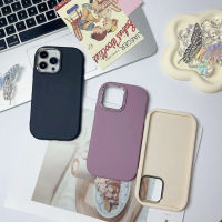 ?ส่งจากไท?กรอบโลหะ เคส for iPhone XR body 14Pro 13Pro เคสไอโฟน Xr บอดี้ 13Pro 14 pro case เรียบง่าย เส้นขอบรูปไข่